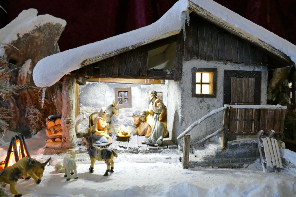 Heimatliche Schneekrippe